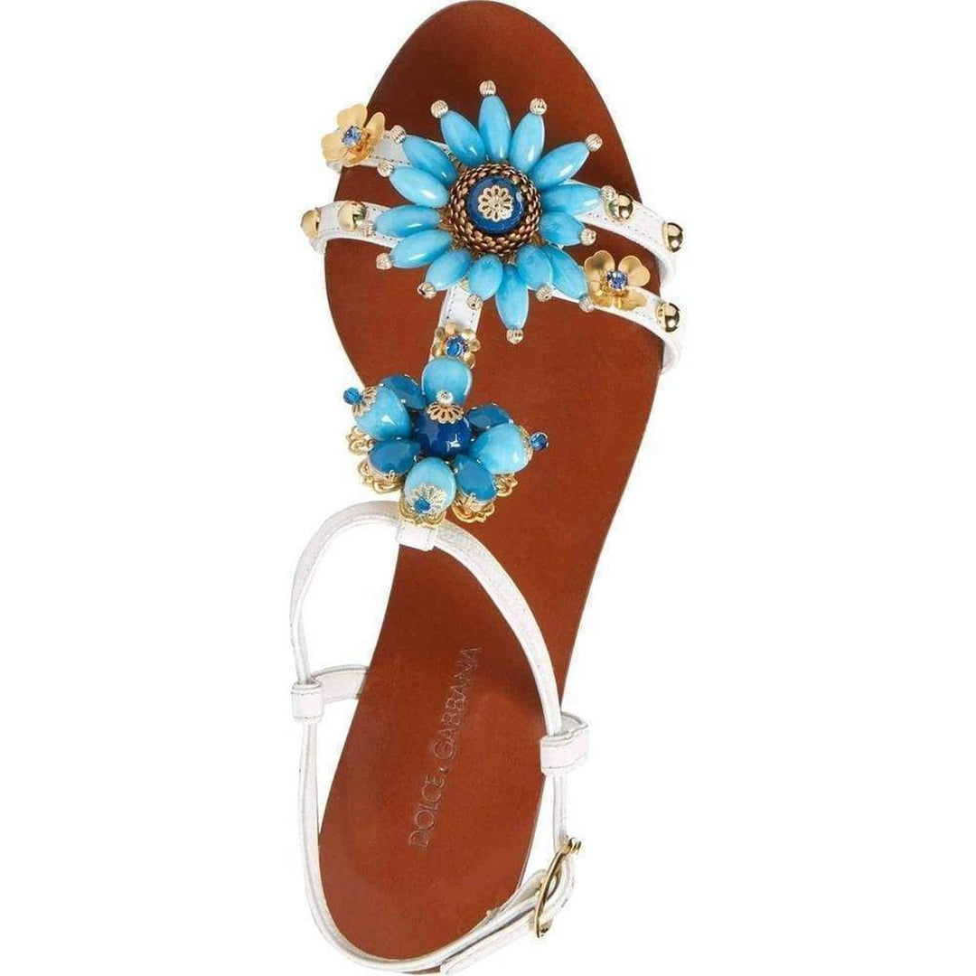 Capri Flower Embellished Sandals