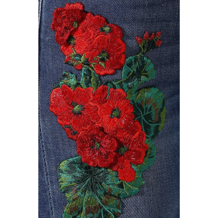 Embroidery Skinny-fit Jeans
