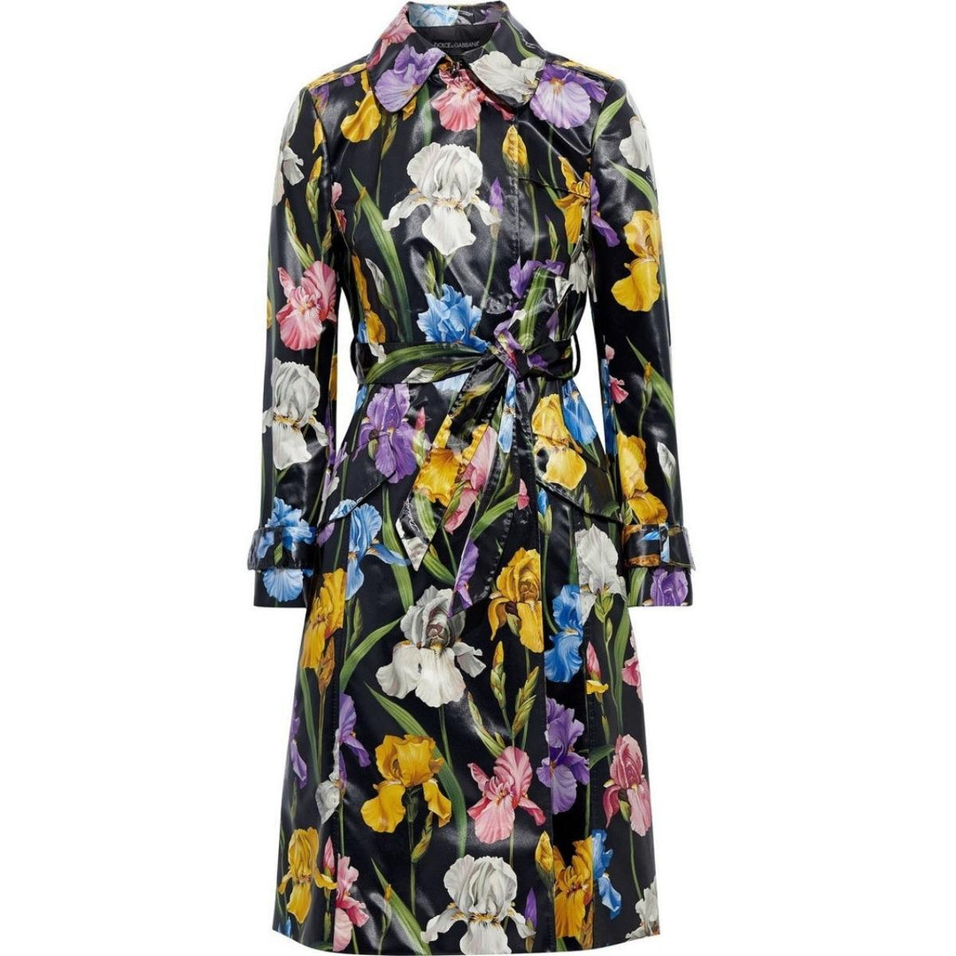 Dolce & Gabbana-Floral-print Trench Coat - Runway Catalog