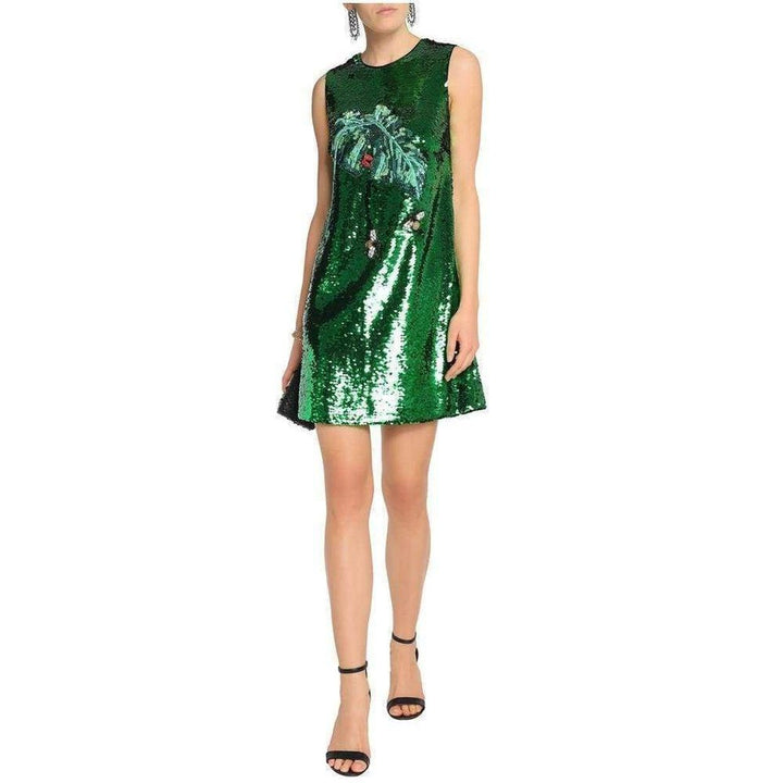 Green Sequins Dress