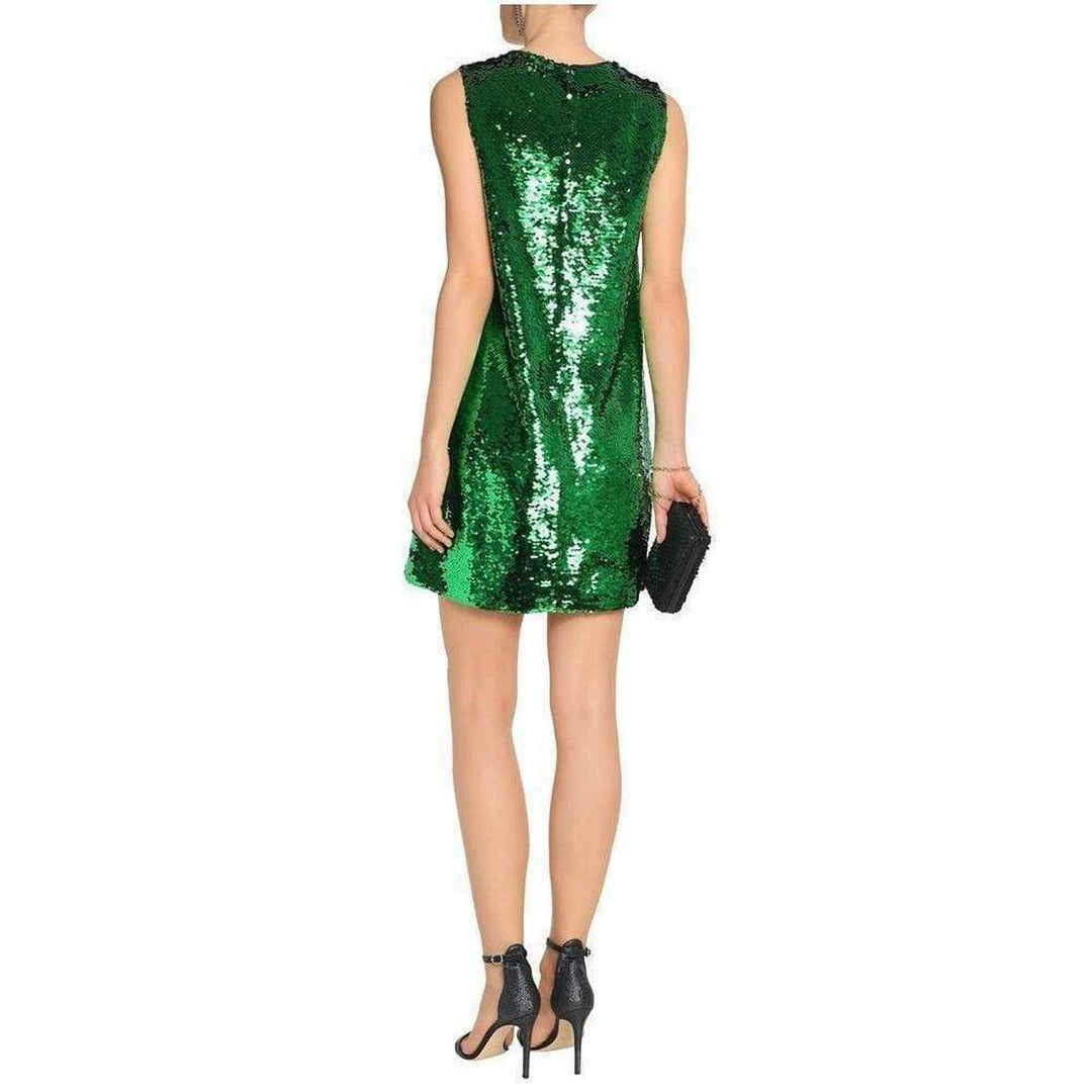 Green Sequins Dress