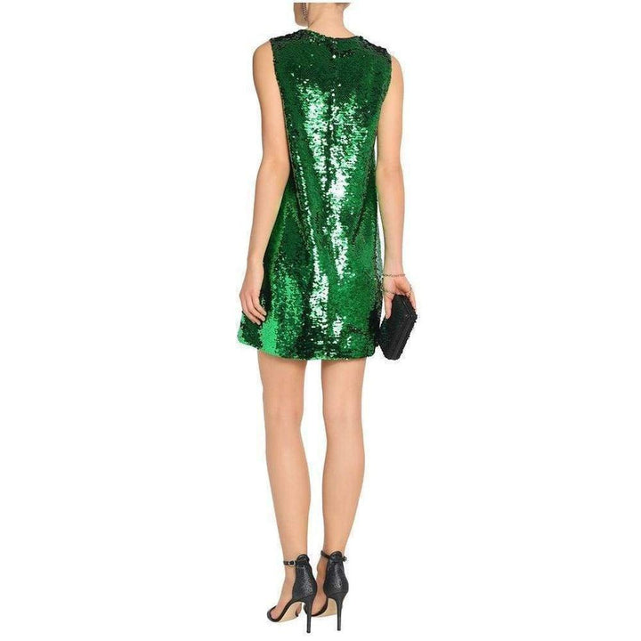 Green Sequins Dress