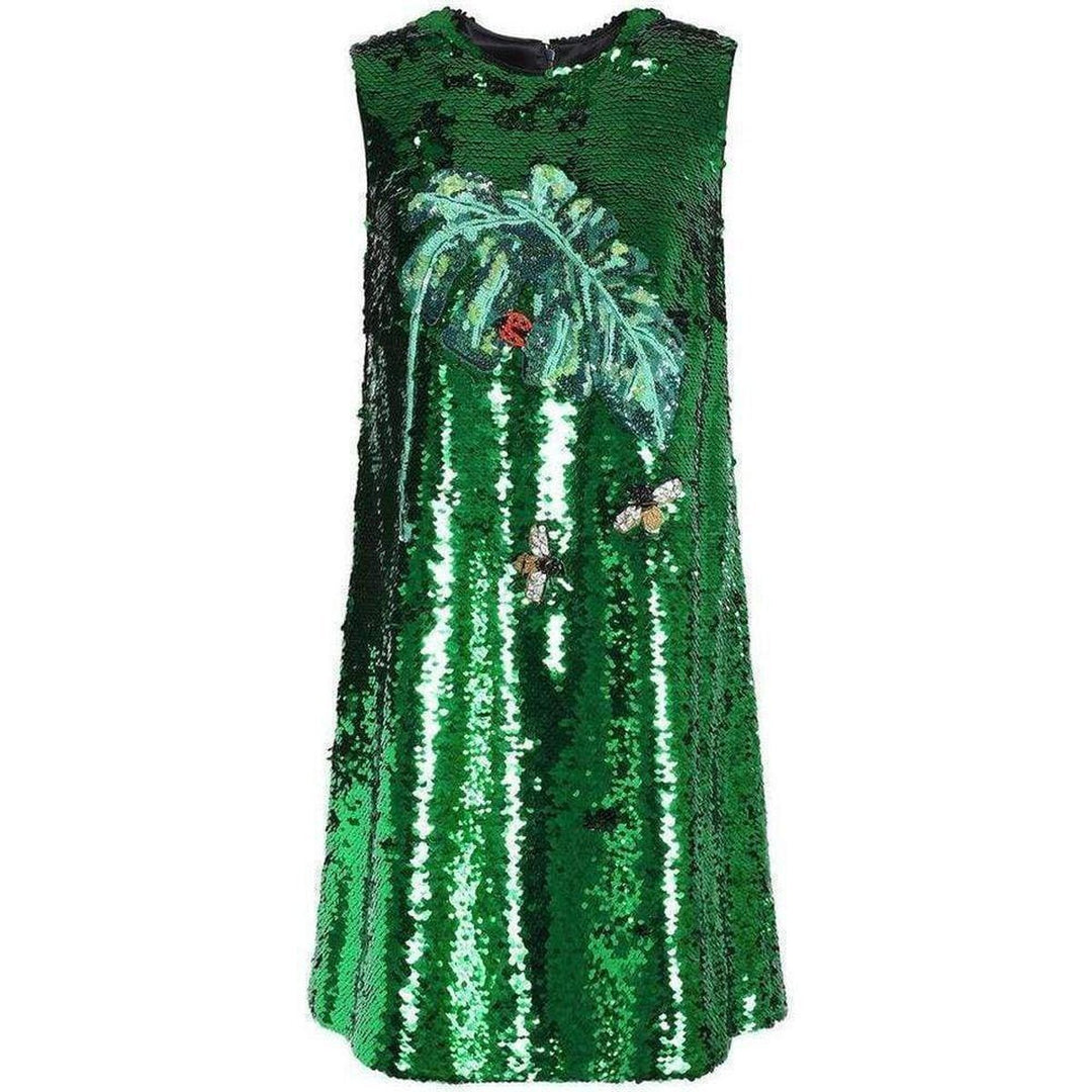 Green Sequins Dress