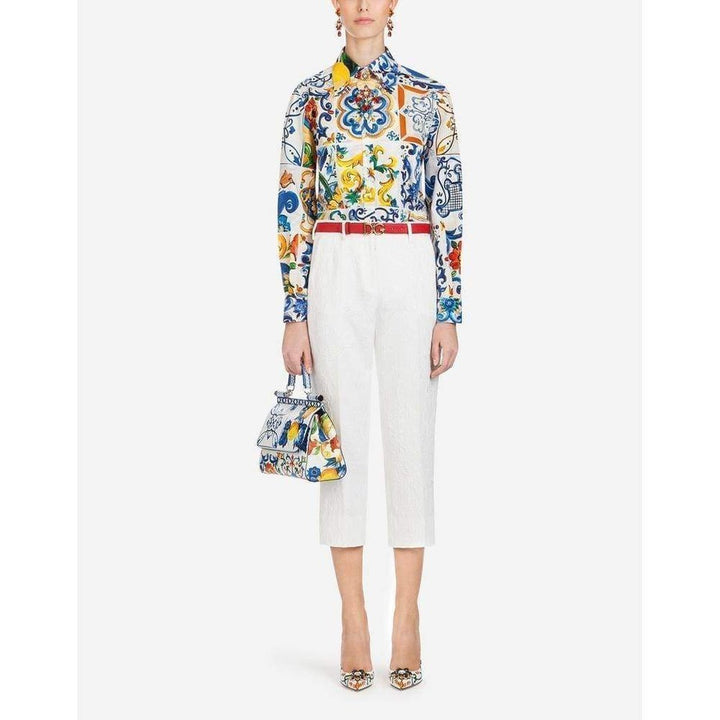 Majolica Print Cotton Shirt