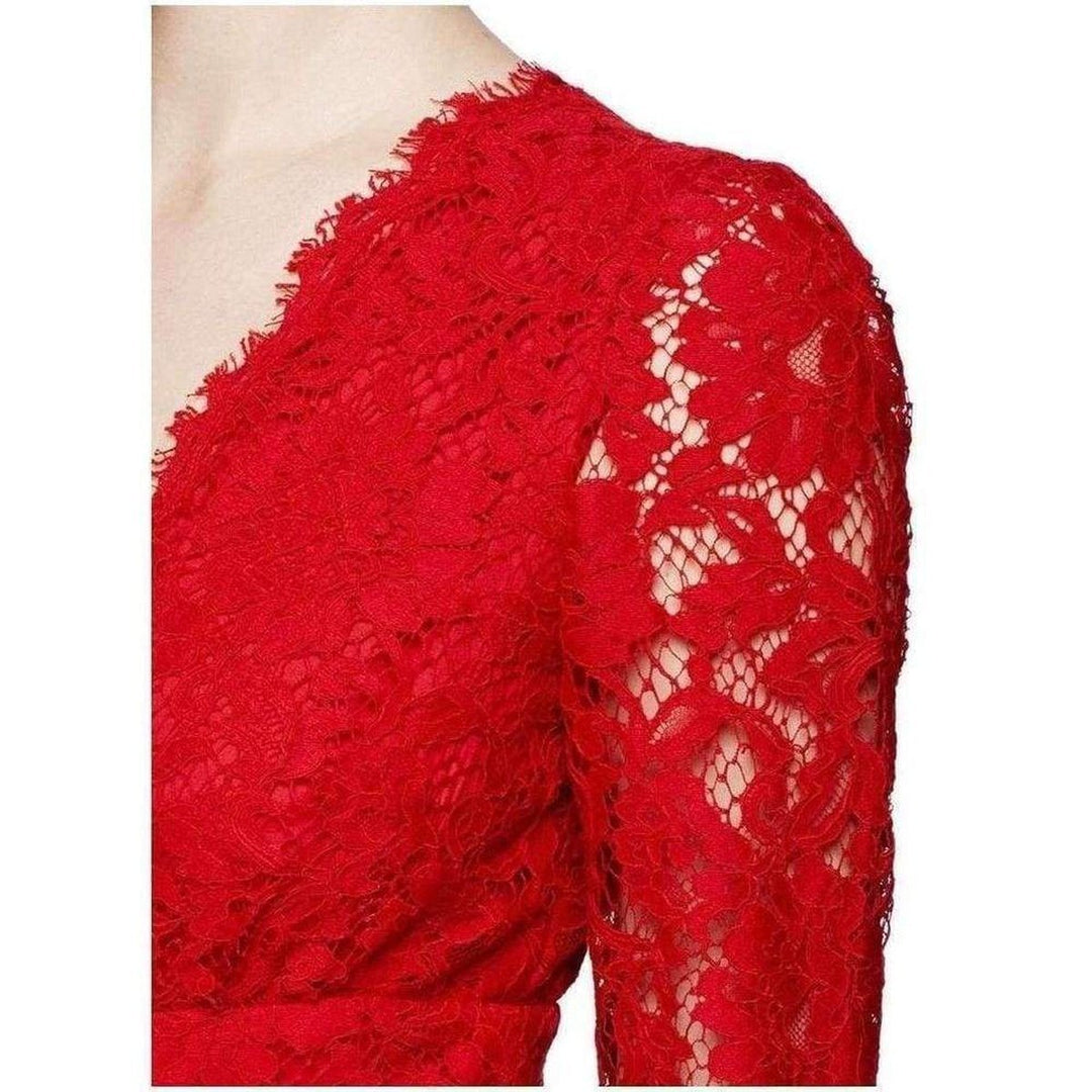 Floral-lace Flounce Dress