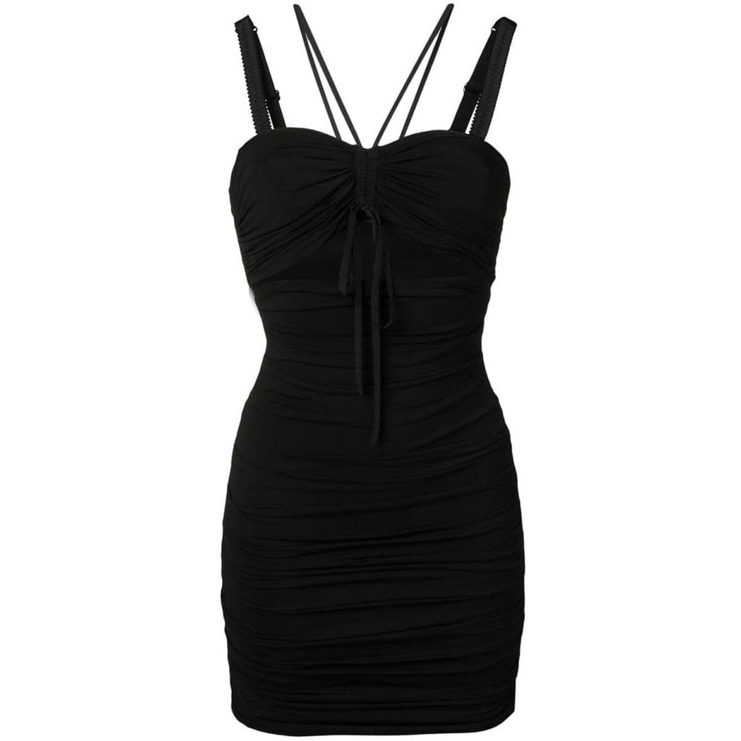 Dolce & Gabbana-Ruched Cut-out Dress - Runway Catalog
