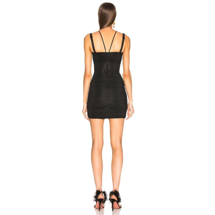 Ruched Cut-out Dress