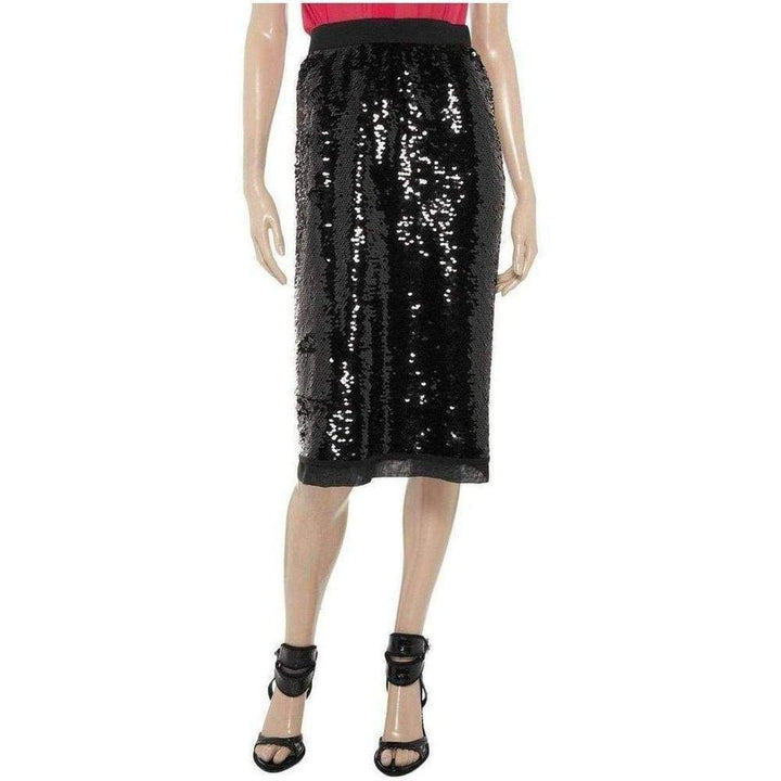 Sequin-Embellished Pencil Skirt