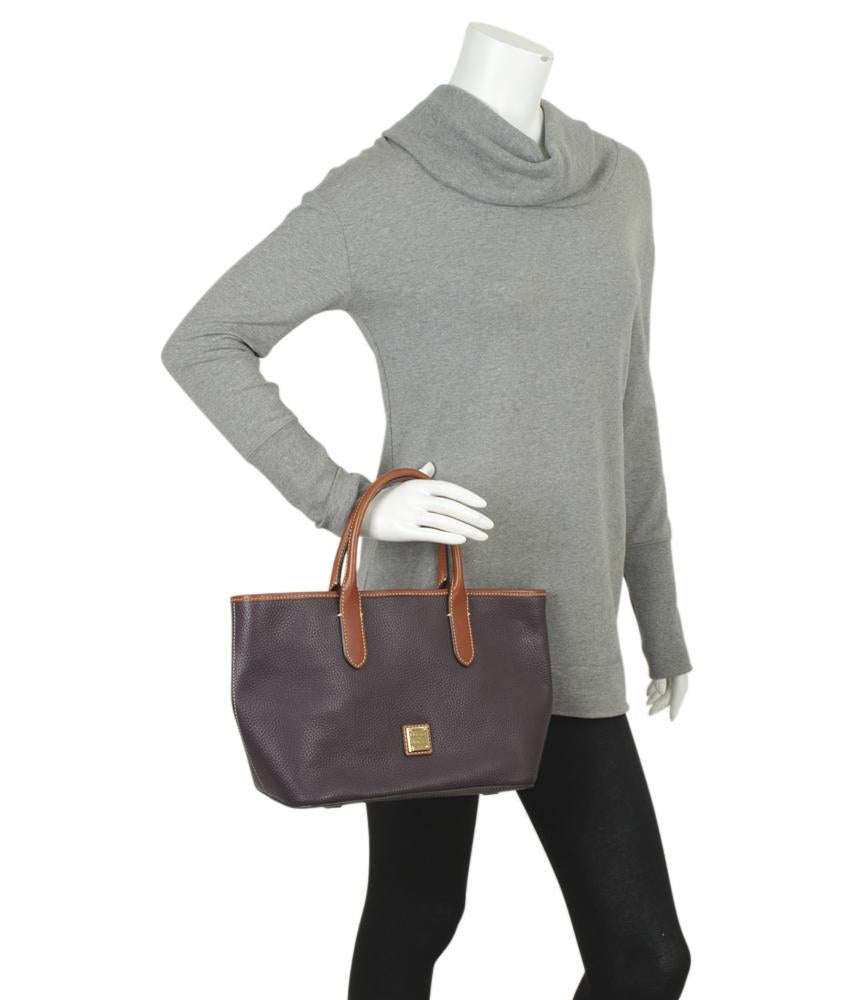 Dooney & Bourke Purple Leather Tote