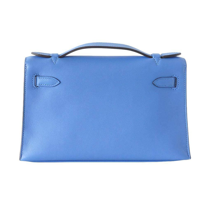 Hermès JPG Kelly Pochette Blue Paradise Bag