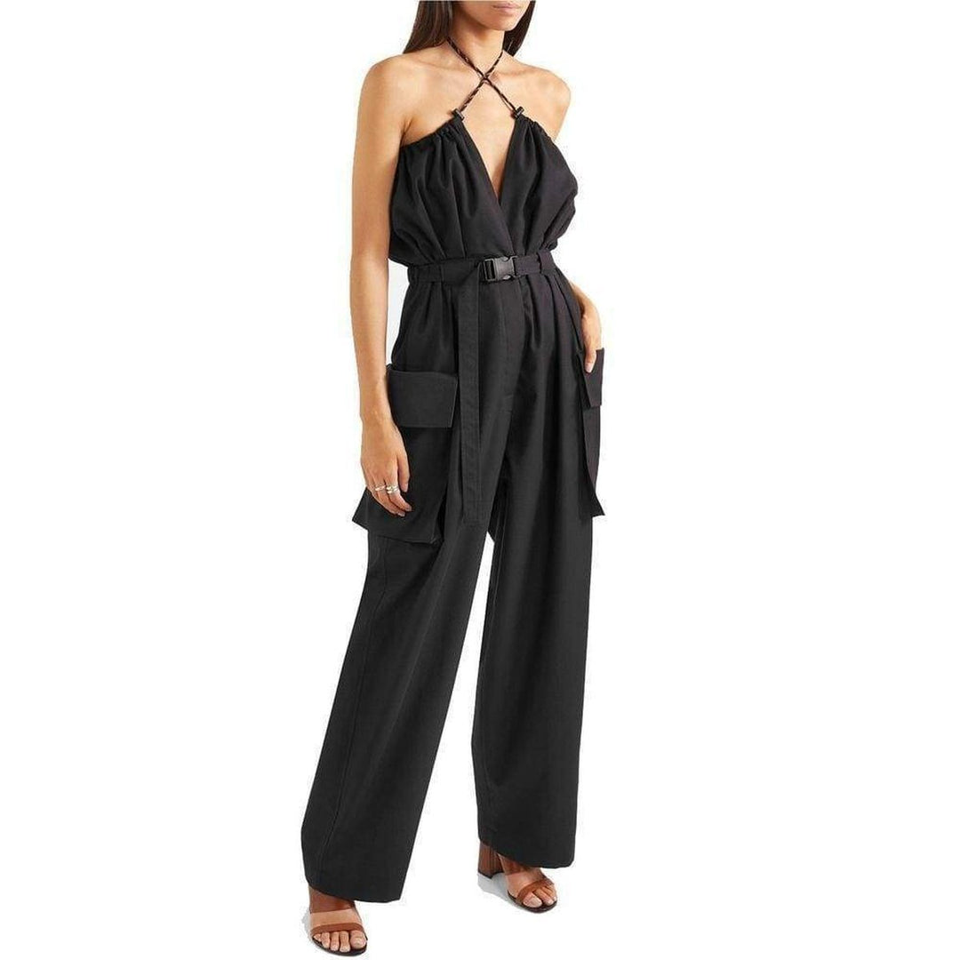 Dries Van Noten-Belted cotton and wool-blend twill jumpsuit - Runway Catalog