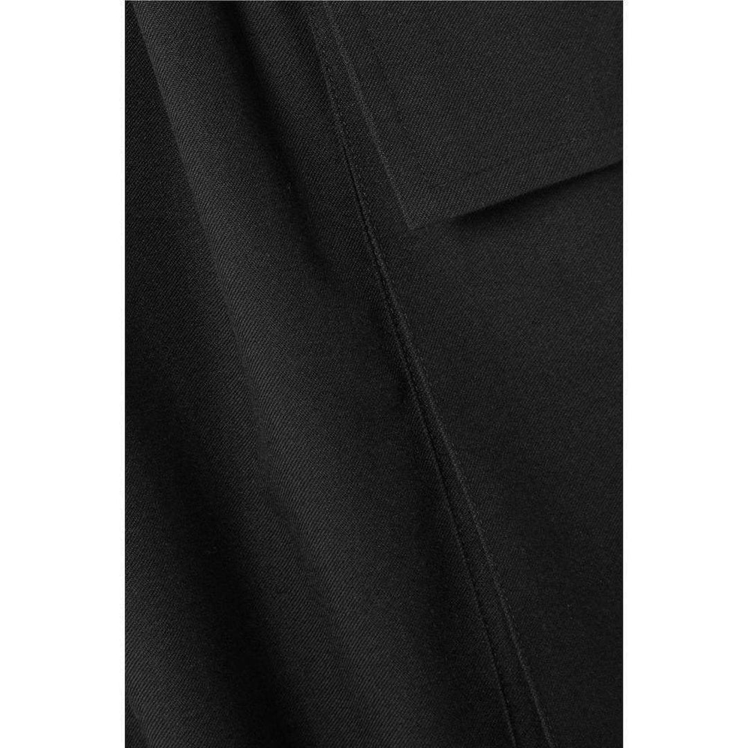 Belted twill jumpsuit