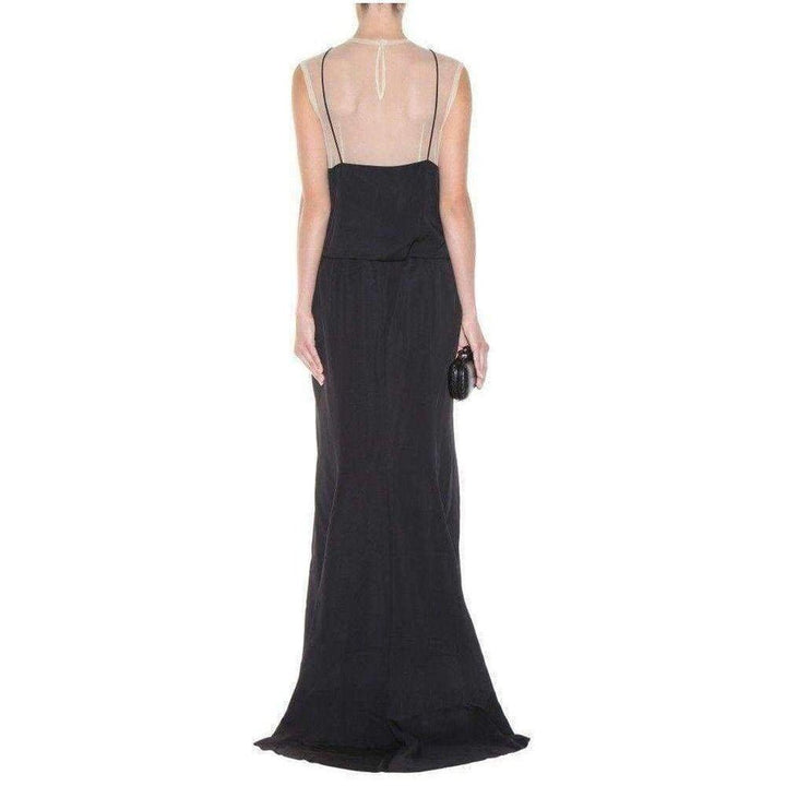 Black Full Length Embellished Dress