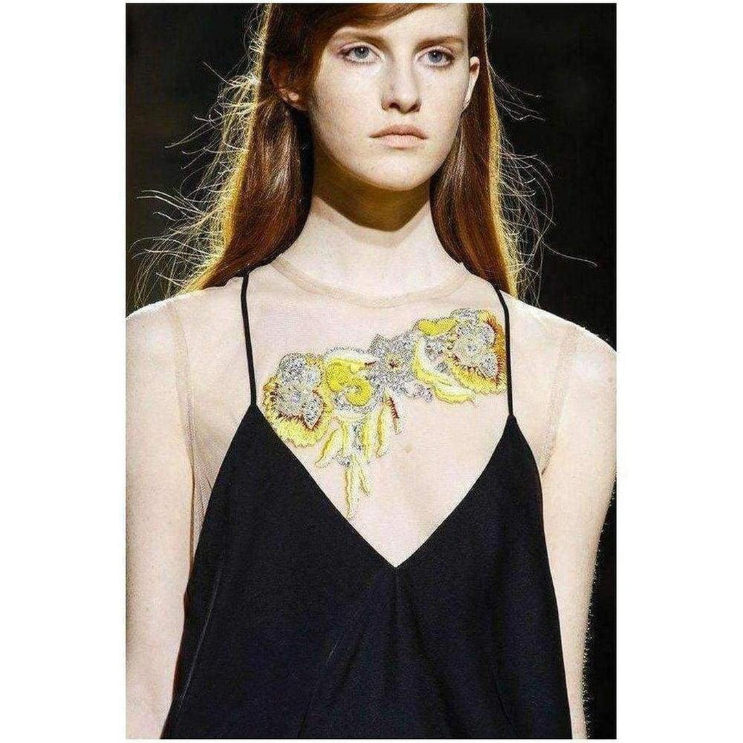 Black Full Length Embellished Dress