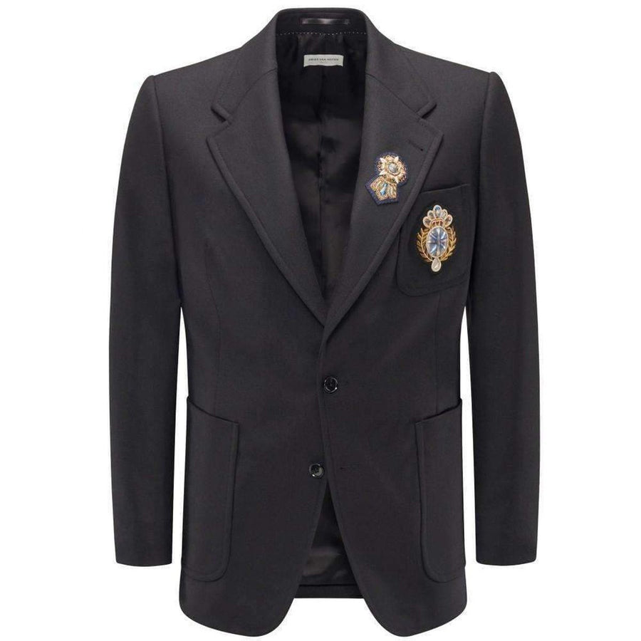 Dries Van Noten-Black Wool Jacket - Runway Catalog