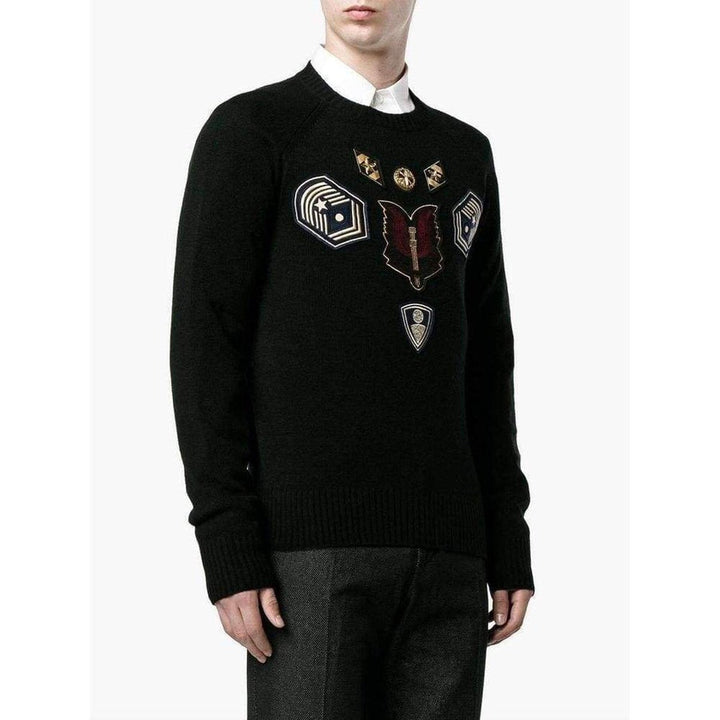Embroidered Master Patch Cashmere Sweater