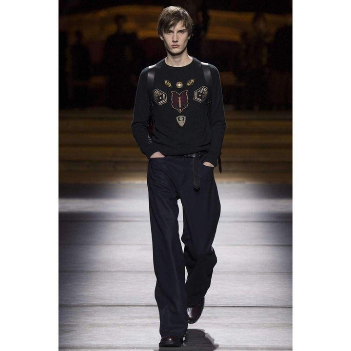 Embroidered Master Patch Cashmere Sweater