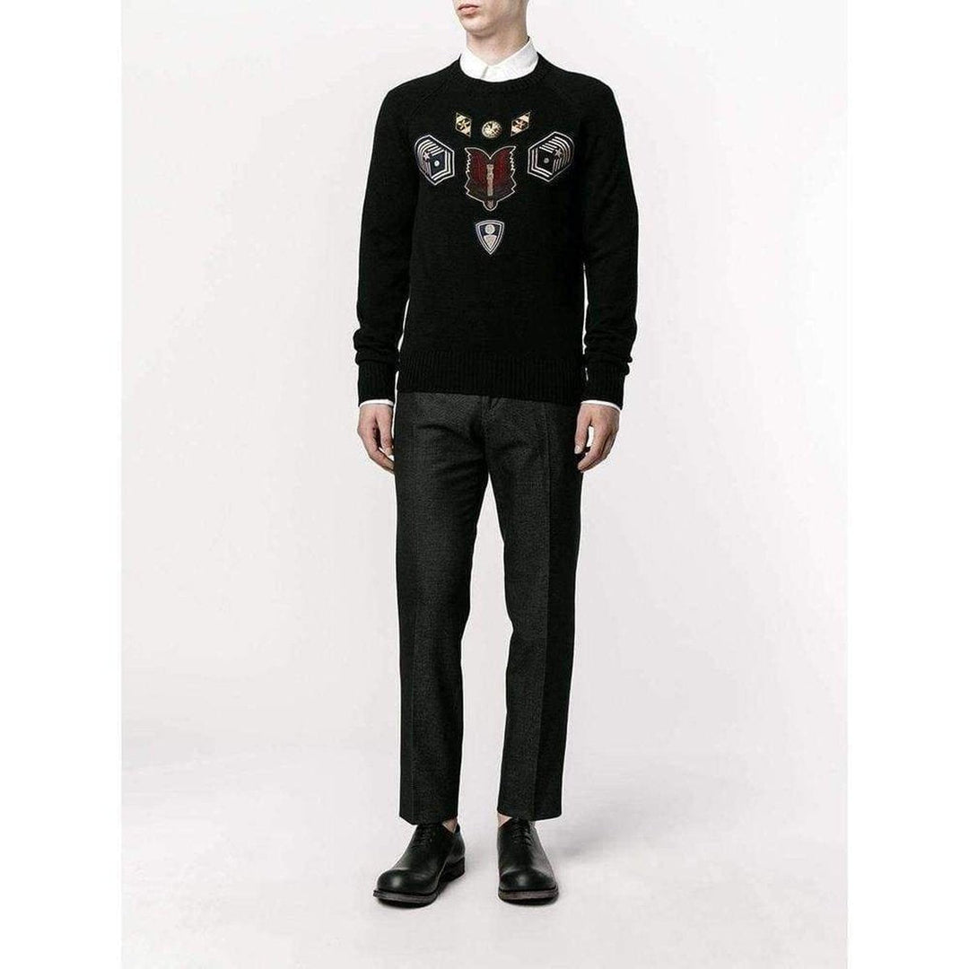 Embroidered Master Patch Cashmere Sweater