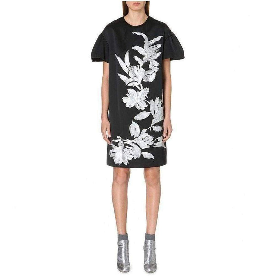 Dries Van Noten-Floral Motif Silk Blend Dress - Runway Catalog