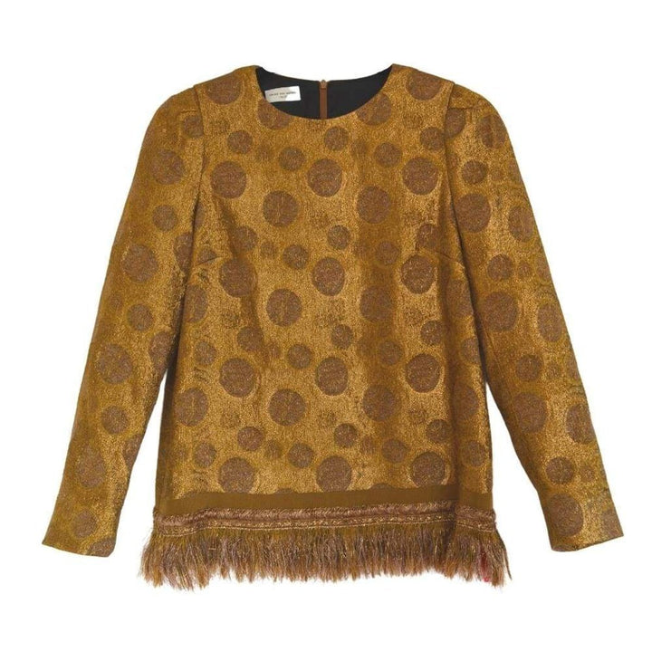 Gold Brocade Top