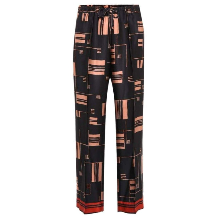 Dries Van Noten-Printed Satin Wide-leg Pants - Runway Catalog