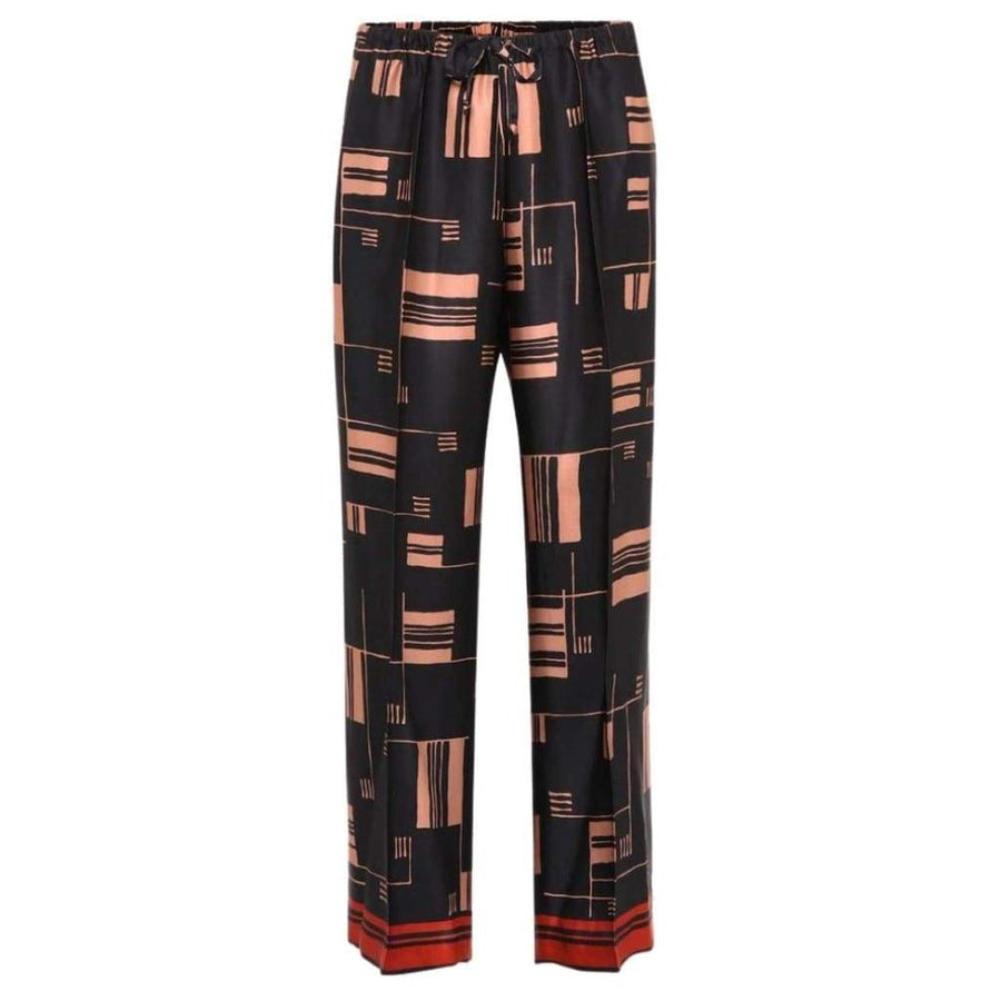 Dries Van Noten-Printed Satin Wide-leg Pants - Runway Catalog