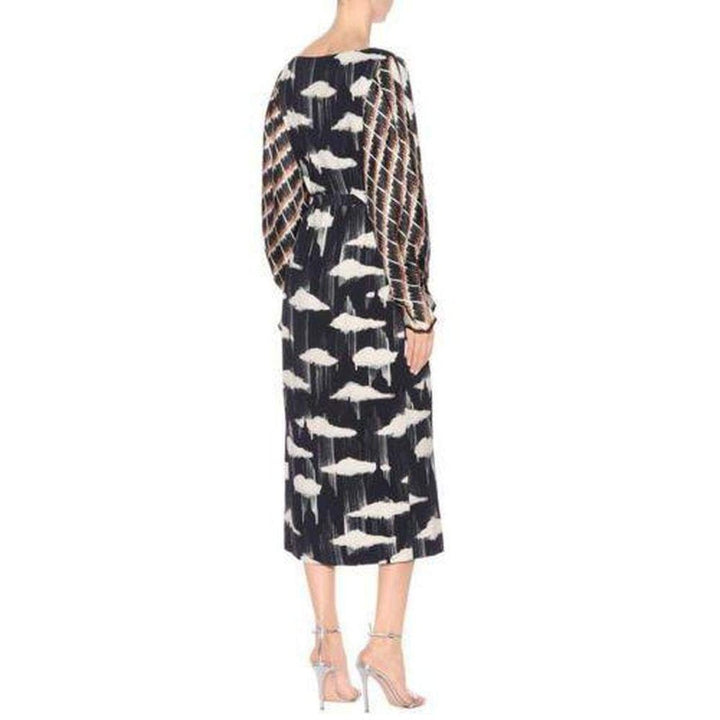Puff Sleeve Midi Dress