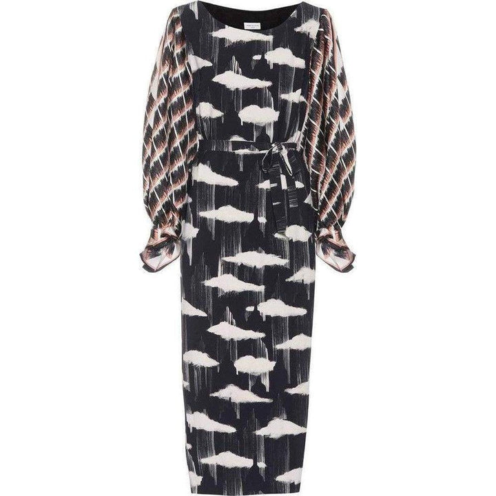 Dries Van Noten-Puff Sleeve Midi Dress - Runway Catalog
