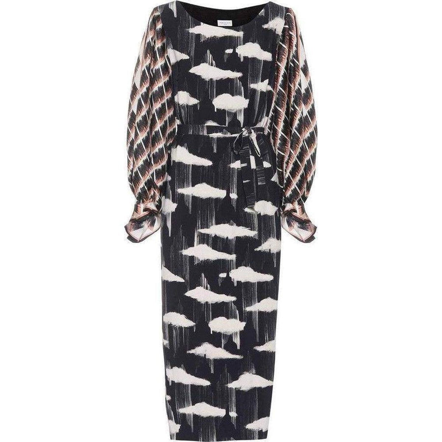 Dries Van Noten-Puff Sleeve Midi Dress - Runway Catalog