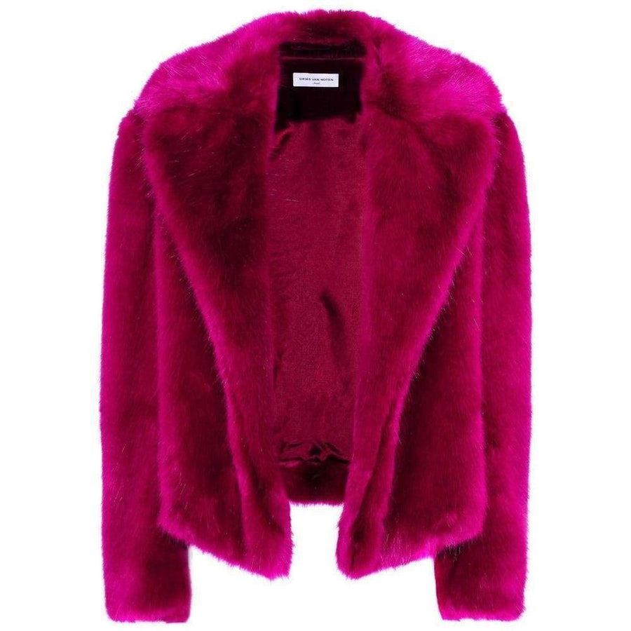 Dries Van Noten-Rimbald Faux Fur Jacket - Runway Catalog