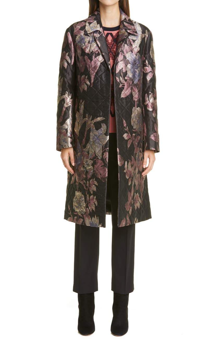 Rolta Quilted Three-Quarter Coat