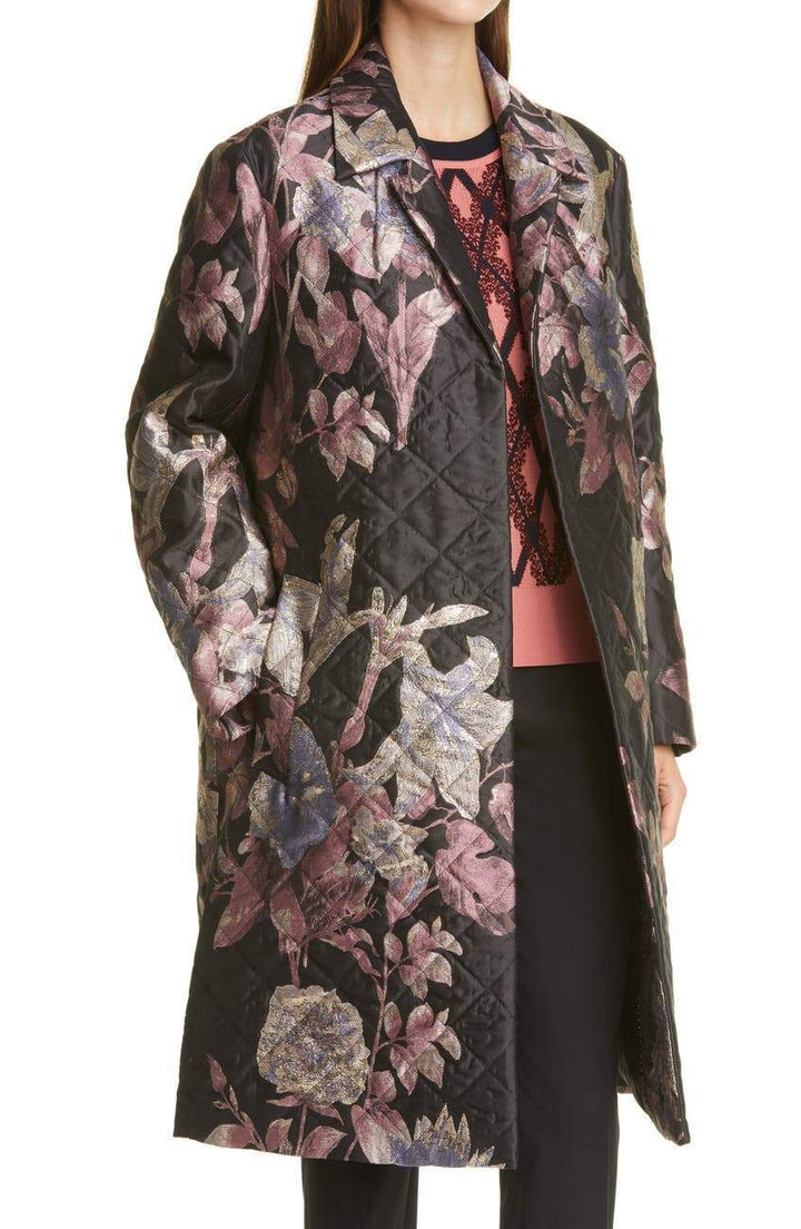 Rolta Quilted Three-Quarter Coat