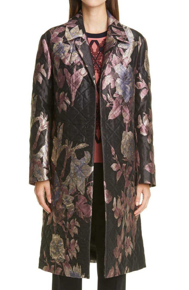 Rolta Quilted Three-Quarter Coat