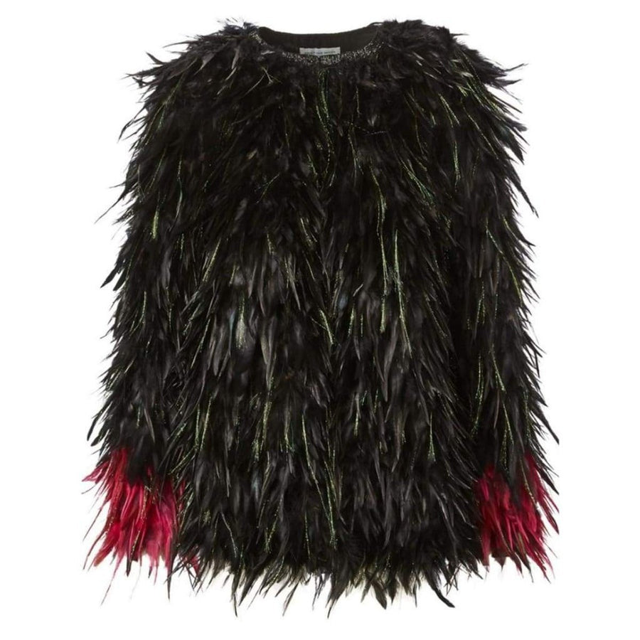 Dries Van Noten-Roya Feathered Jacket - Runway Catalog