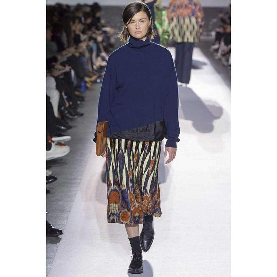 Shine Embroidered Ikat Midi Skirt