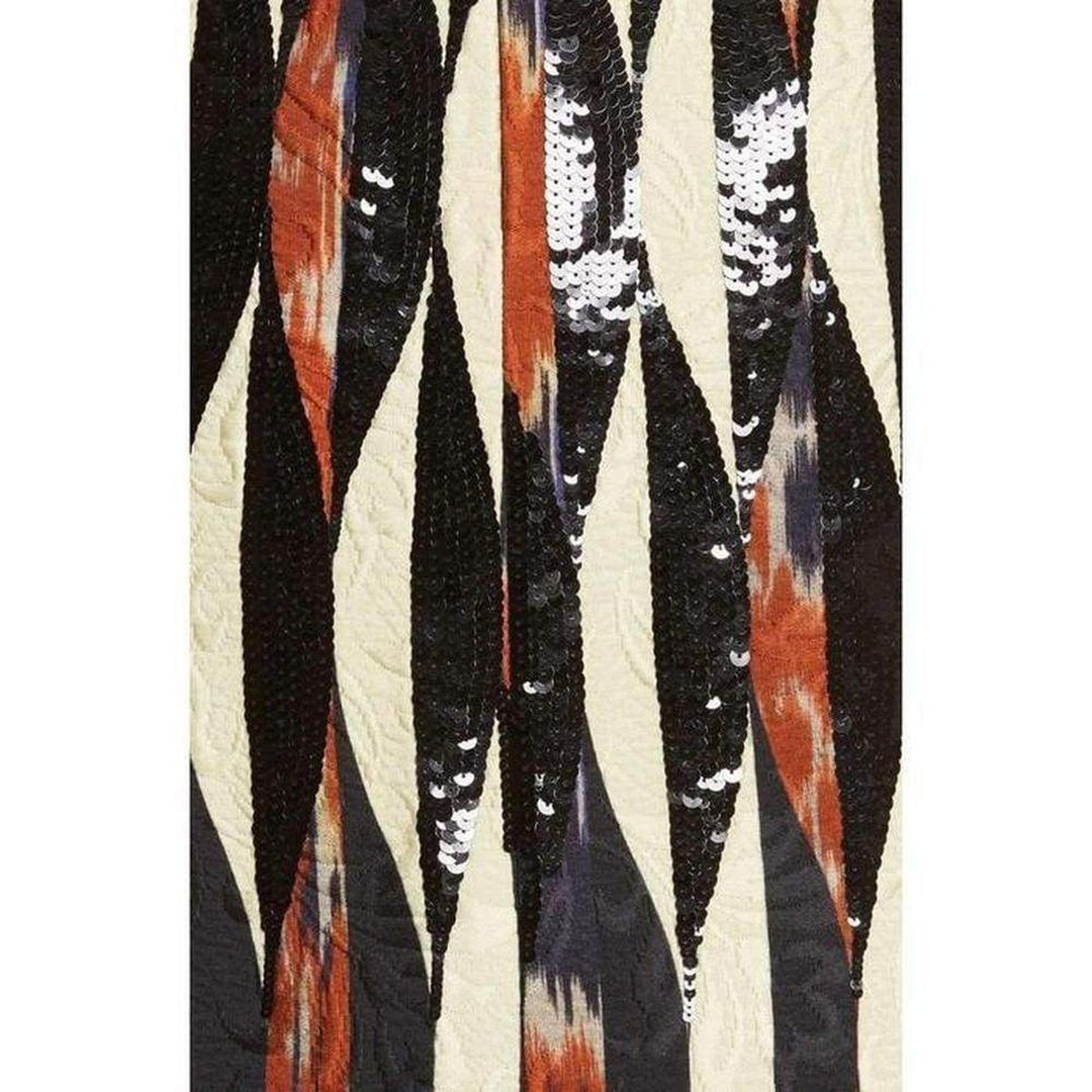 Shine Embroidered Ikat Midi Skirt