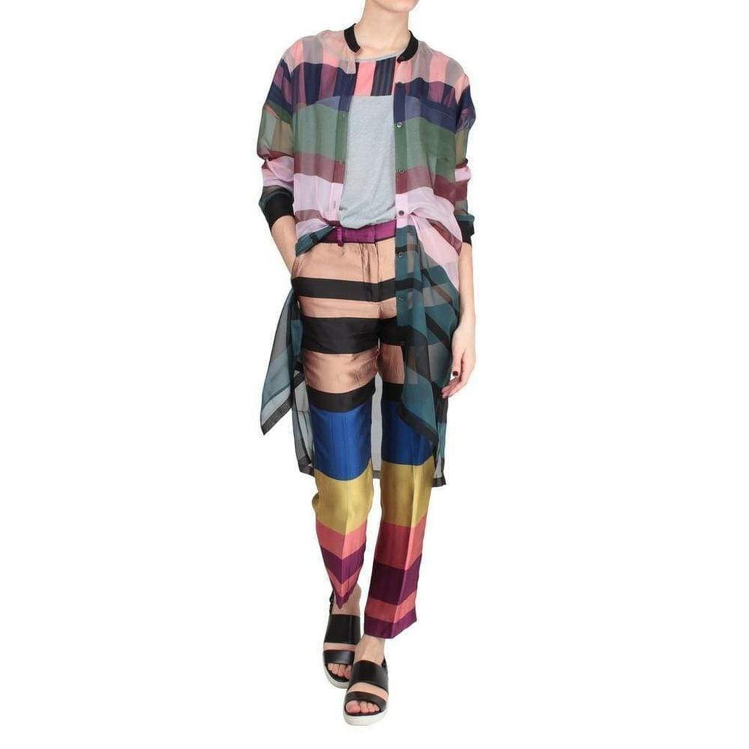 Stipe Silk Pants