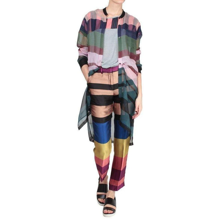 Stipe Silk Pants