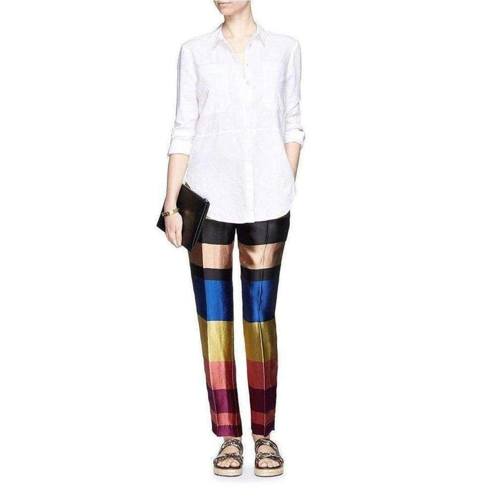 Stipe Silk Pants