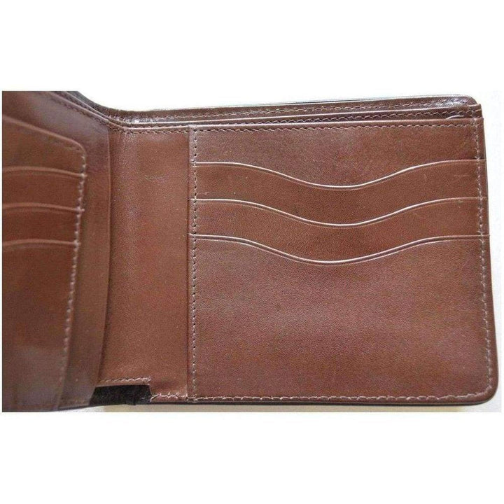 Two Tone Crock Print Leather Wallet