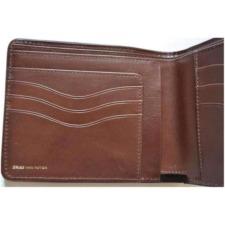Two Tone Crock Print Leather Wallet