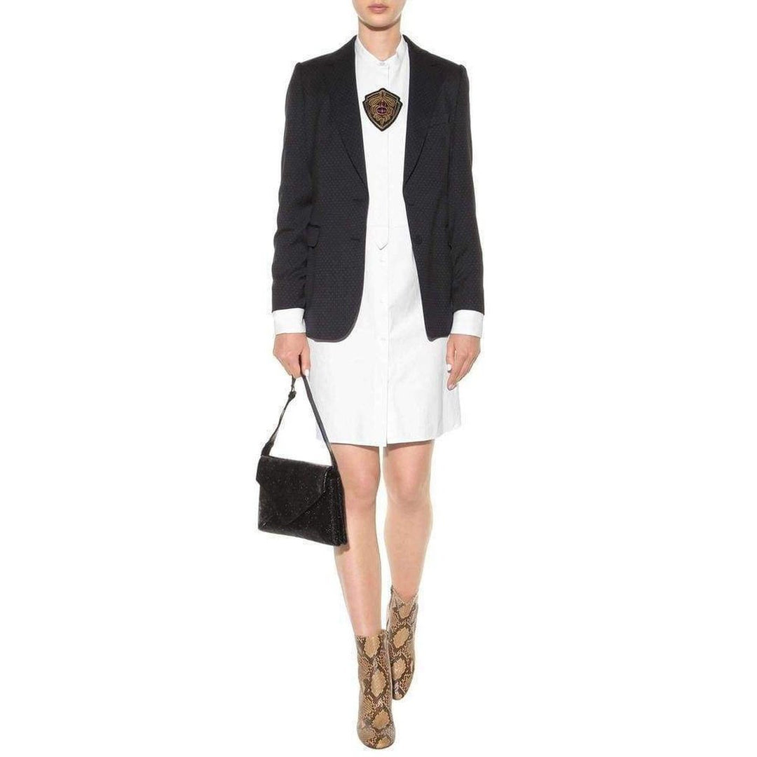 White Cotton Shirt Dress