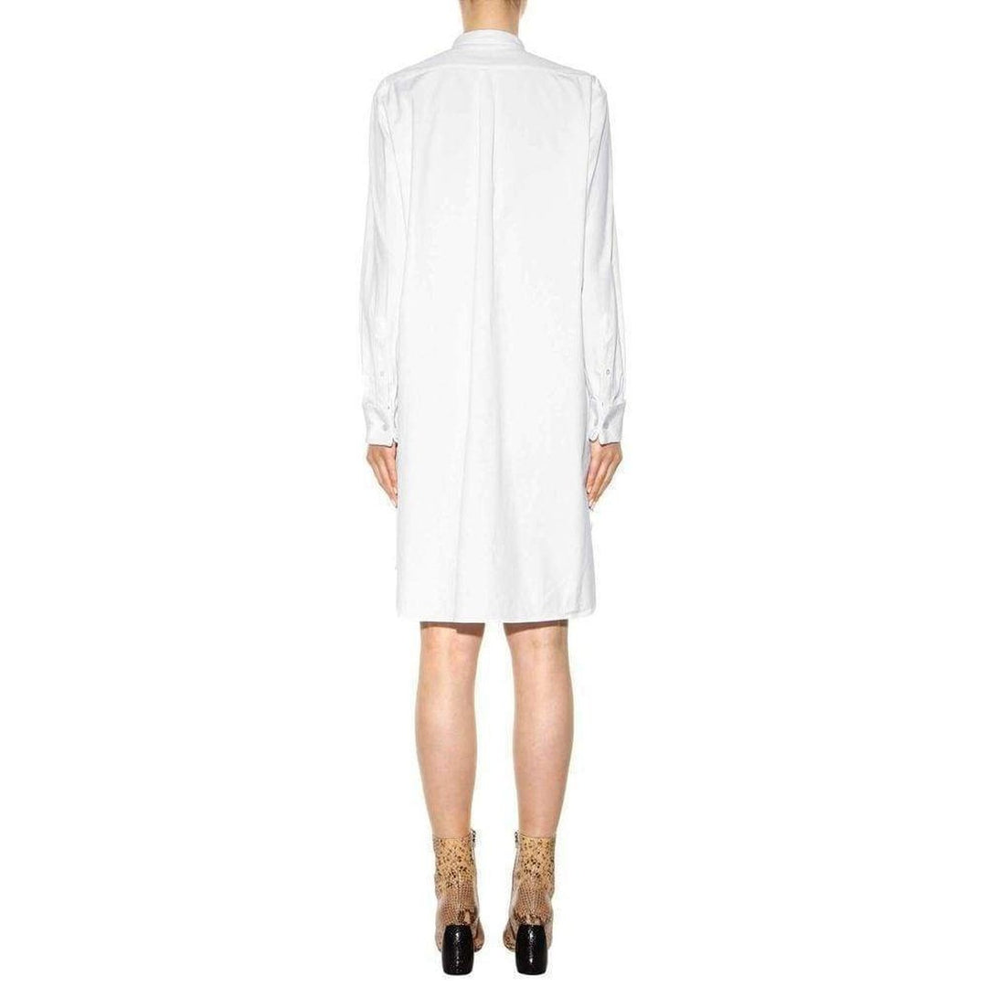 White Cotton Shirt Dress
