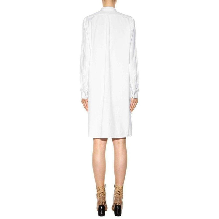White Cotton Shirt Dress