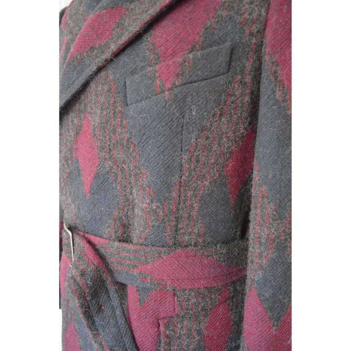 Zigzag Wool Coat