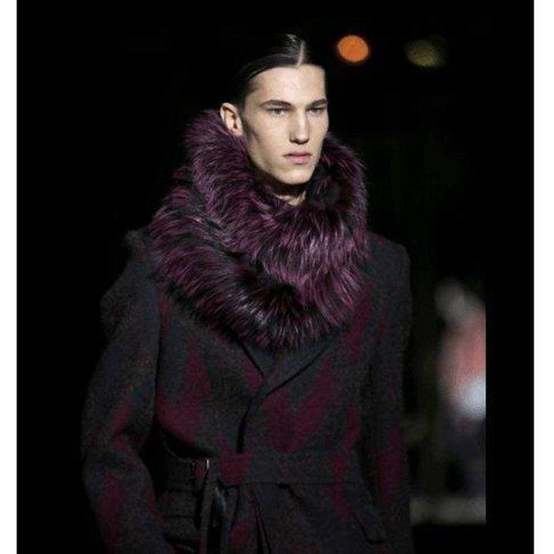 Zigzag Wool Coat