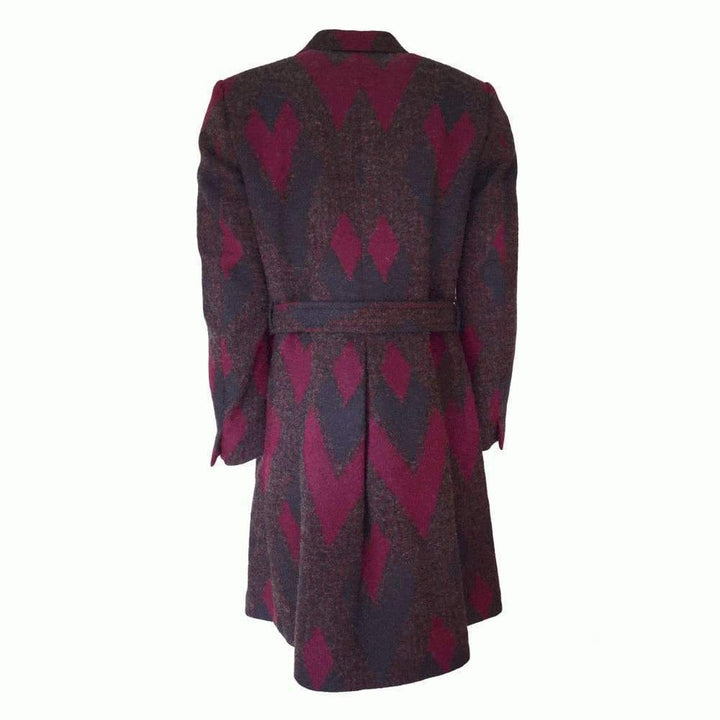Zigzag Wool Coat