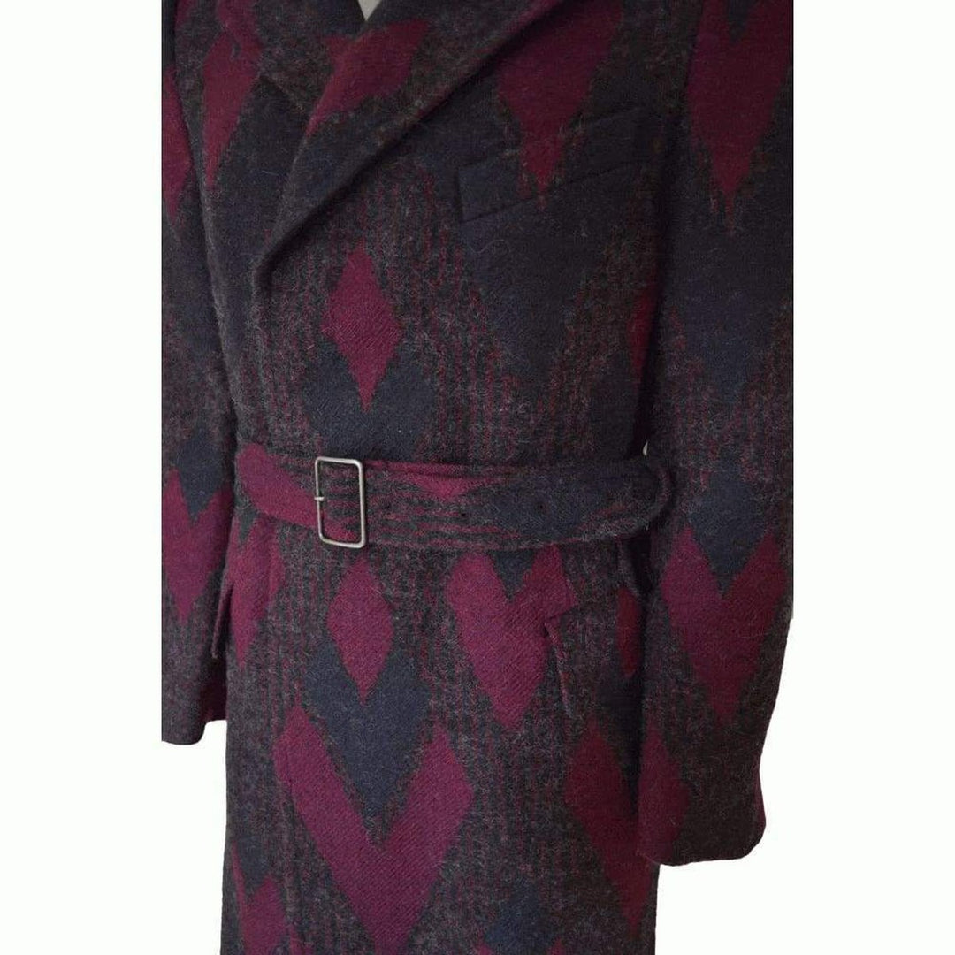 Zigzag Wool Coat