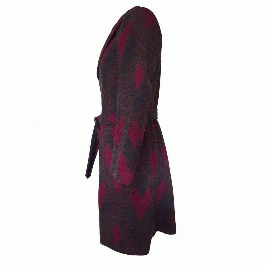 Zigzag Wool Coat