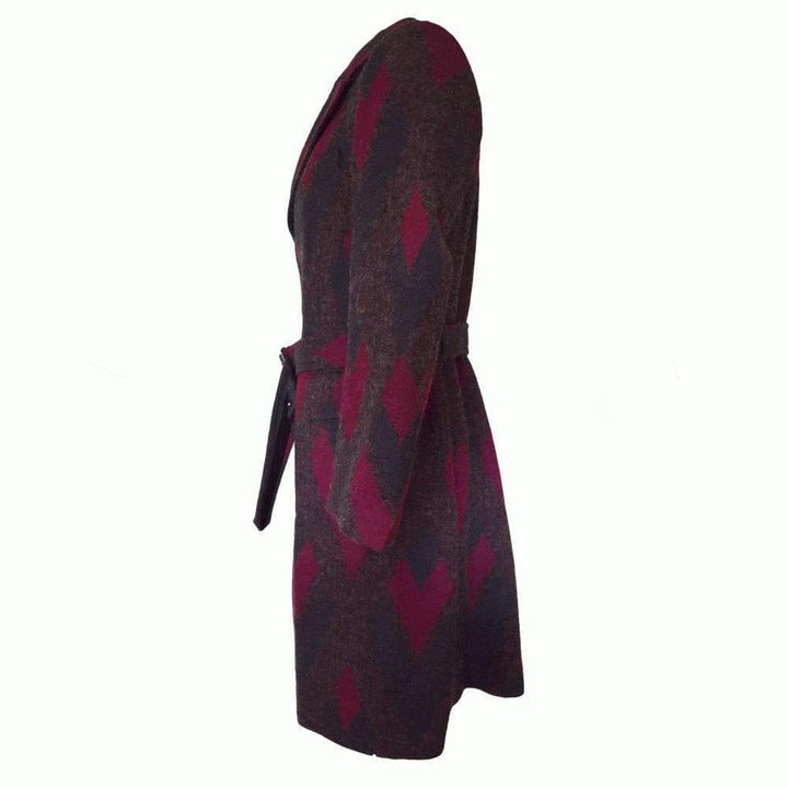 Zigzag Wool Coat